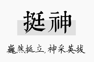 挺神名字的寓意及含义