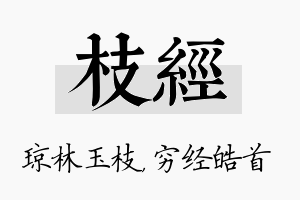 枝经名字的寓意及含义