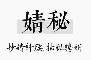 婧秘名字的寓意及含义