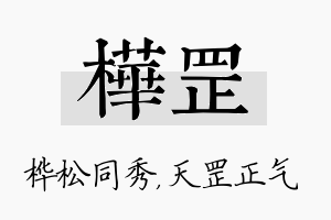 桦罡名字的寓意及含义