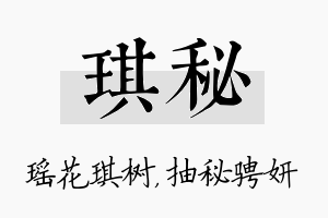 琪秘名字的寓意及含义