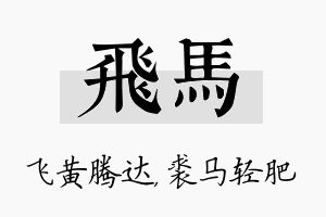 飞马名字的寓意及含义