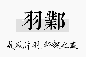 羽邺名字的寓意及含义