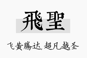 飞圣名字的寓意及含义