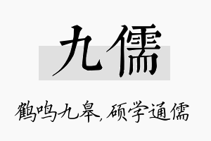 九儒名字的寓意及含义