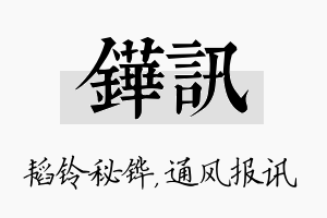 铧讯名字的寓意及含义