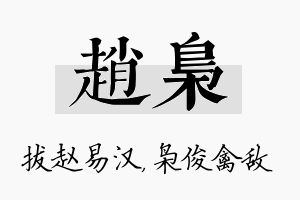 赵枭名字的寓意及含义