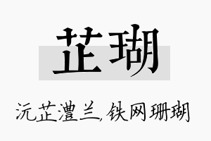 芷瑚名字的寓意及含义