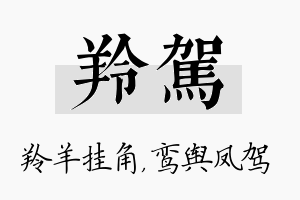 羚驾名字的寓意及含义