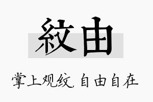 纹由名字的寓意及含义