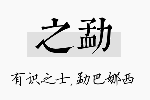 之勐名字的寓意及含义