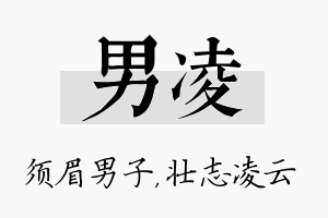 男凌名字的寓意及含义