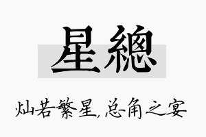 星总名字的寓意及含义