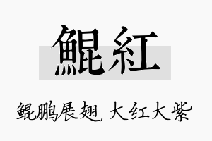 鲲红名字的寓意及含义