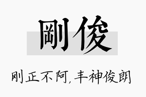 刚俊名字的寓意及含义