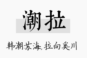 潮拉名字的寓意及含义