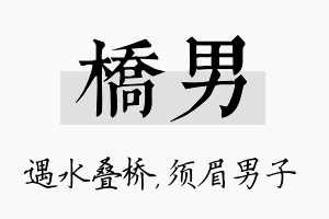 桥男名字的寓意及含义