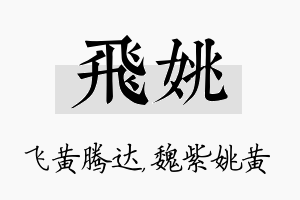 飞姚名字的寓意及含义