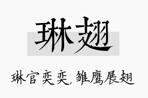 琳翅名字的寓意及含义