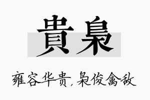 贵枭名字的寓意及含义