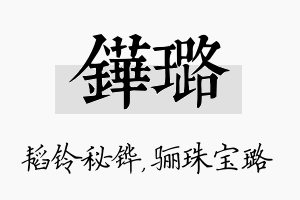 铧璐名字的寓意及含义