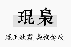 琨枭名字的寓意及含义