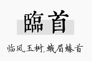 临首名字的寓意及含义