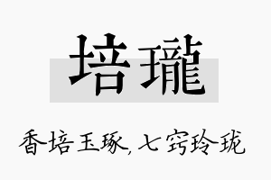 培珑名字的寓意及含义