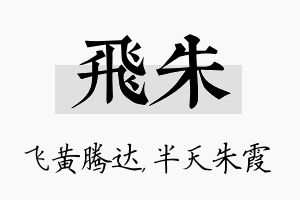 飞朱名字的寓意及含义