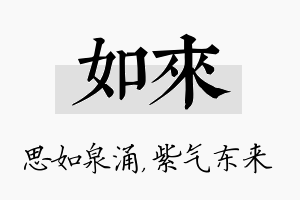 如来名字的寓意及含义