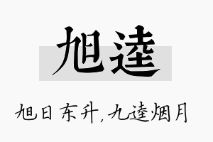 旭逵名字的寓意及含义