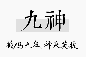 九神名字的寓意及含义