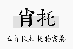 肖托名字的寓意及含义