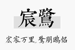 宸鹭名字的寓意及含义