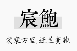 宸鲍名字的寓意及含义