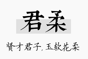 君柔名字的寓意及含义