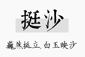 挺沙名字的寓意及含义