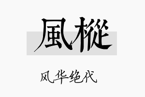 风枞名字的寓意及含义