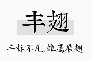 丰翅名字的寓意及含义