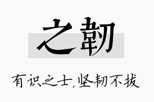 之韧名字的寓意及含义