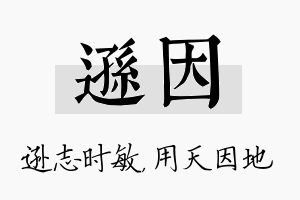 逊因名字的寓意及含义