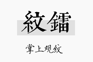 纹镭名字的寓意及含义