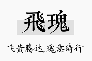 飞瑰名字的寓意及含义