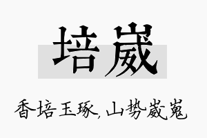 培崴名字的寓意及含义