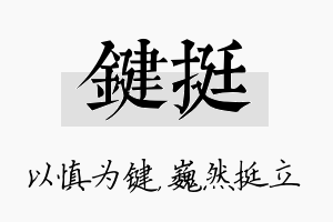 键挺名字的寓意及含义