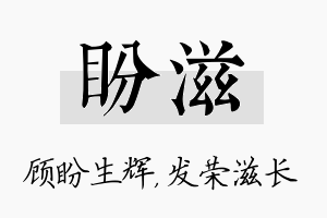 盼滋名字的寓意及含义