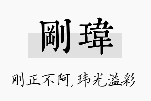 刚玮名字的寓意及含义