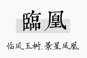 临凰名字的寓意及含义