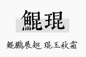 鲲琨名字的寓意及含义