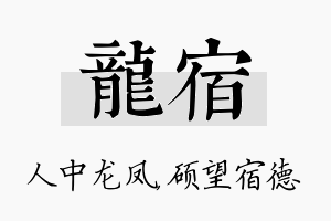 龙宿名字的寓意及含义